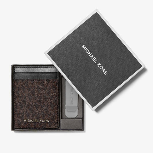SET DE TARJETERO Y CLIP GIFTING MICHAEL KORS