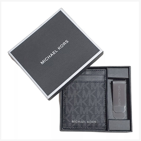 SET DE TARJETERO Y CLIP GIFTING MICHAEL KORS