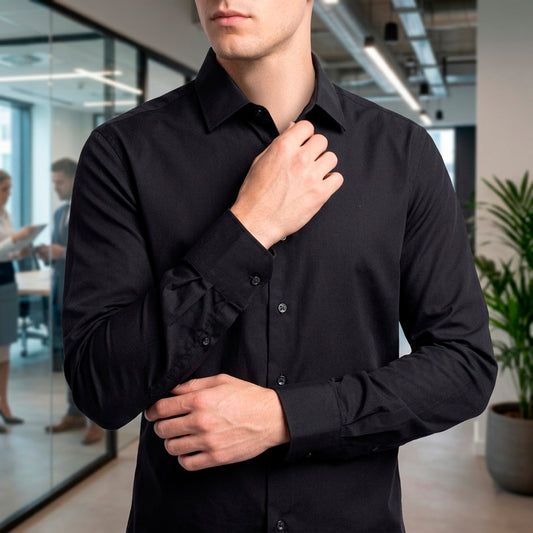CAMISA SOLIDA MANGA LARGA VINCE CAMUTO