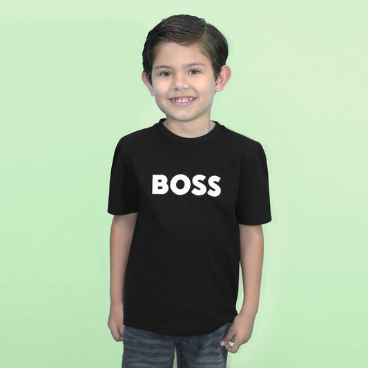 PLAYERA CUELLO REDONDO LOGO BORDADO J52049 BOSS