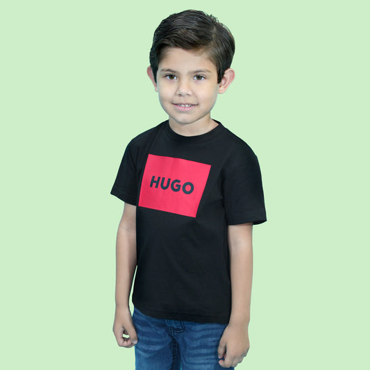 PLAYERA CUELLO REDONDO LOGO G00334 HUGO