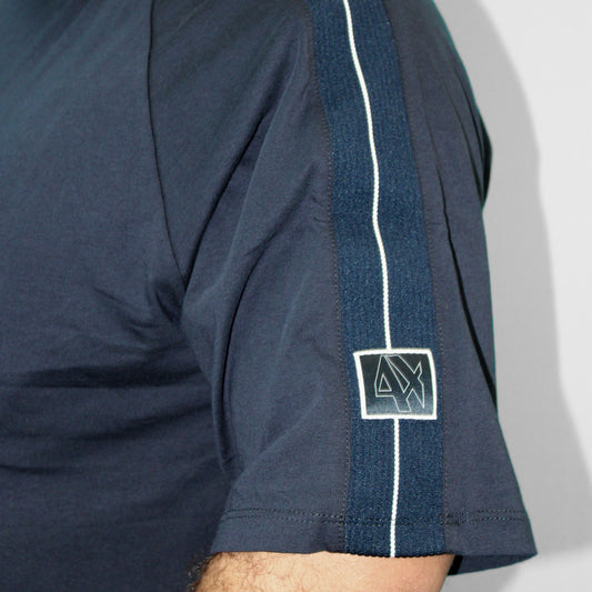 PLAYERA CUELLO REDONDO FRANJA BLANCA ARMANY EXCHANGE