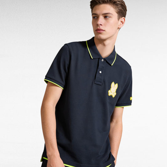 PLAYERA POLO LOGO BORDADO PSYCHO BUNNY