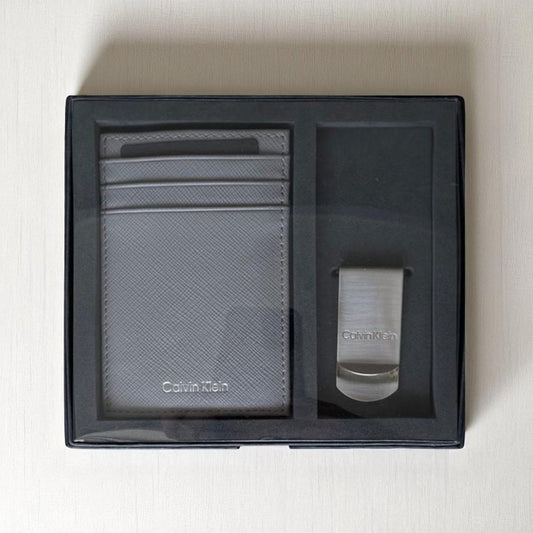 SET TARJETERO Y CLIP CALVIN KLEIN