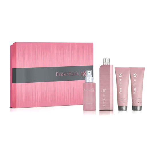 PERFUME SET 4 PZAS 18 PERRY ELLIS