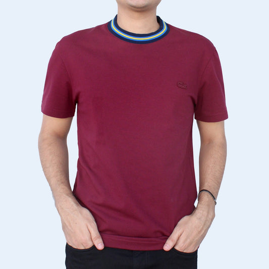 PLAYERA CUELLO REDONDO LOGO BORDADO LACOSTE