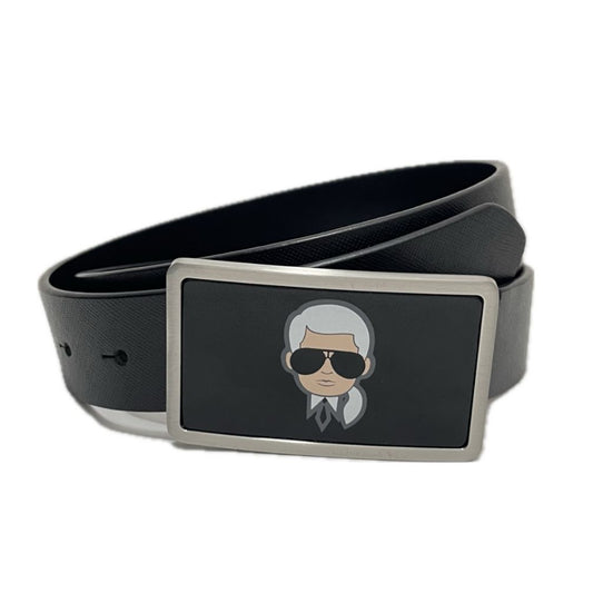 CINTO HEBILLA CON PERSONAJE KARL LAGERFELD