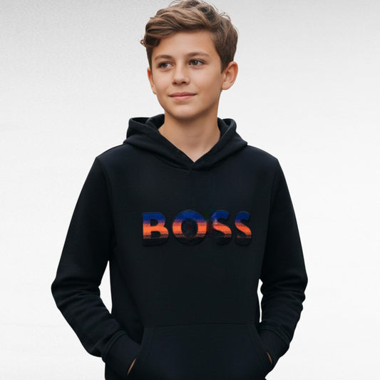 SUDADERA LOGO NIÑO BOSS