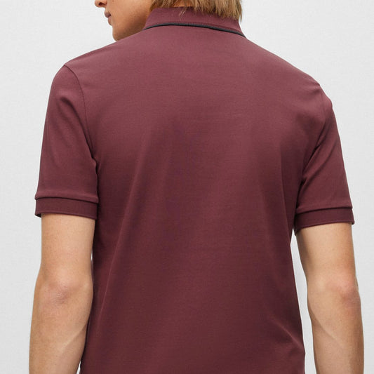 PLAYERA CUELLO POLO CON CIERRE BOSS