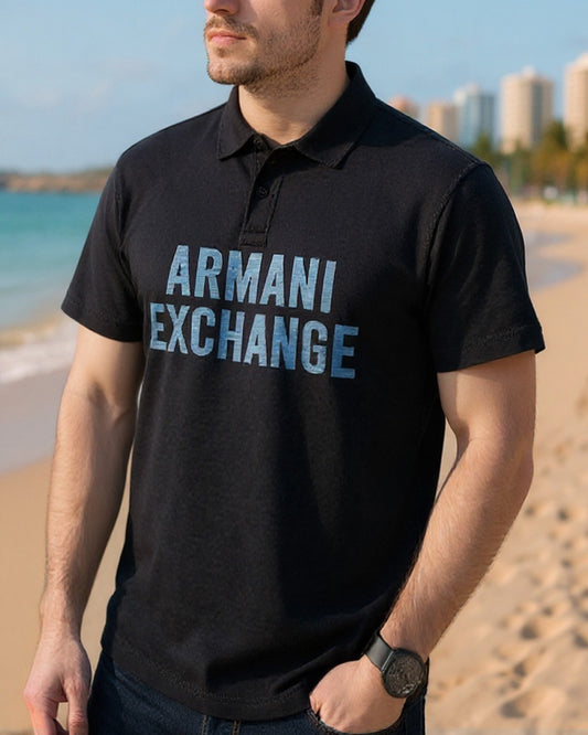 PLAYERA CUELLO POLO LOGO ARMANY EXCHANGE