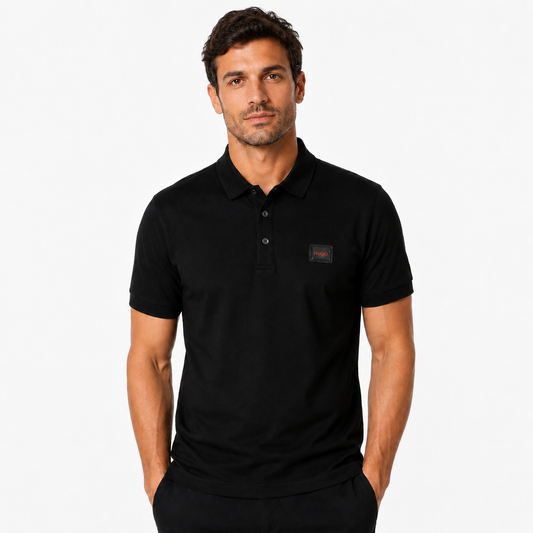 PLAYERA POLO LOGO PLASTIFICADO HUGO