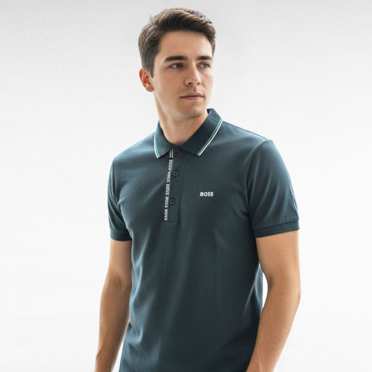 PLAYERA POLO LOGO BOSS
