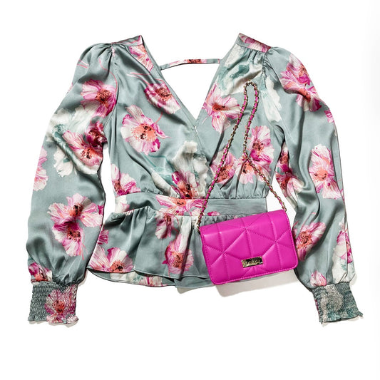 BLUSA SATIN FLOREADA EXPRESS