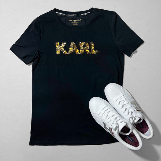 BLUSA LOGO DE LENTEJUELA KARL LAGERFELD