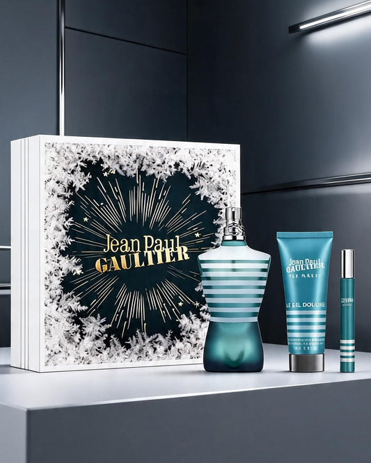 PERFUME SET 3 PZAS LE MALE JEAN PAUL GAULTTER
